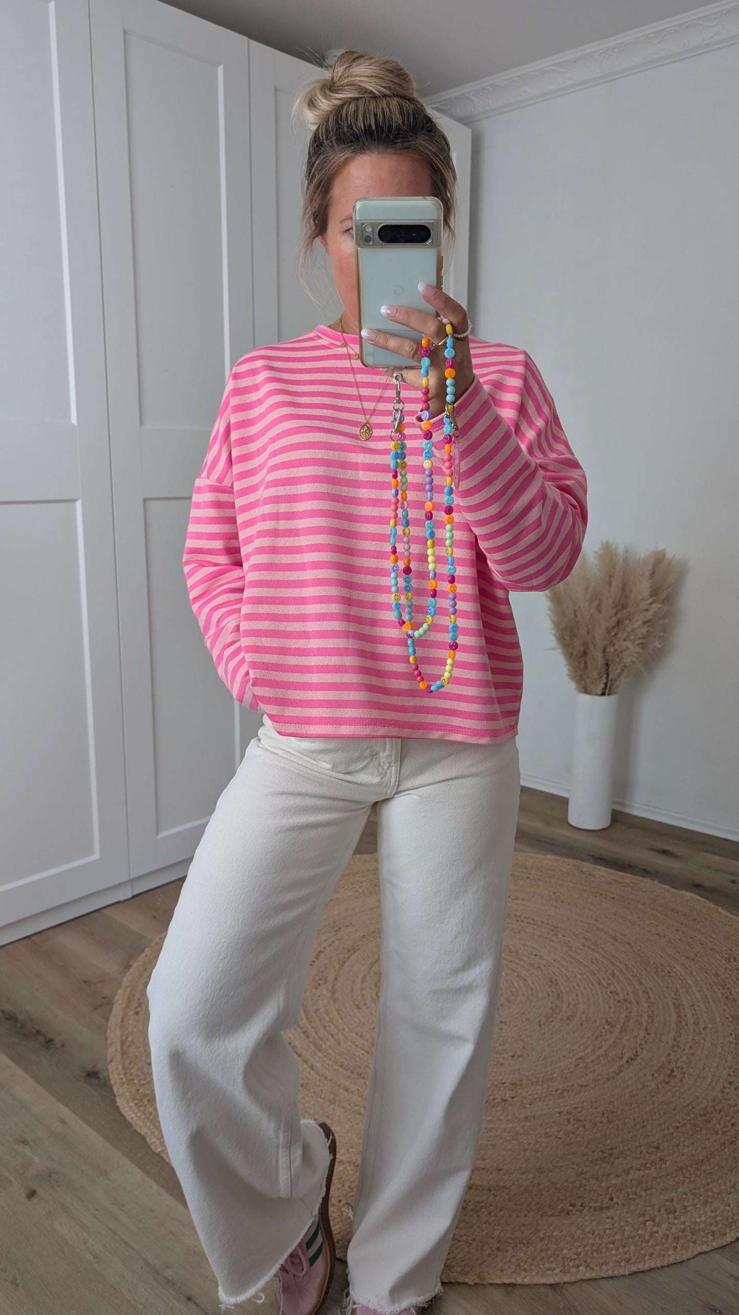 Pullover pink rosa gestreift