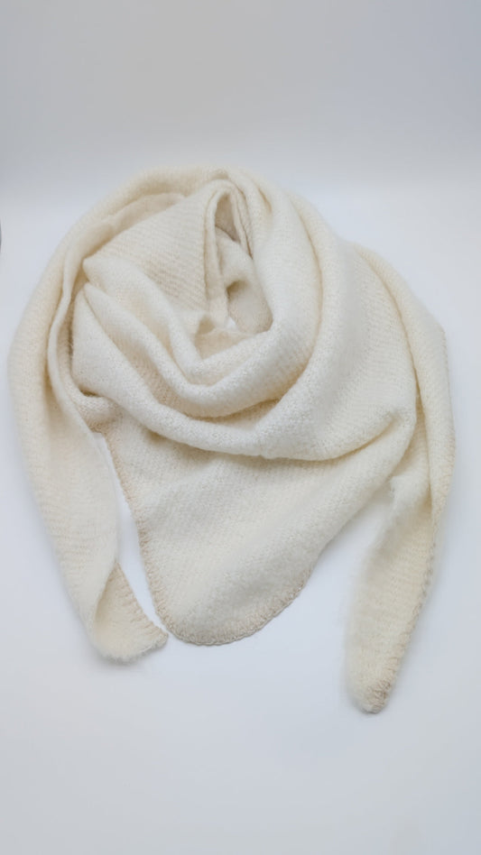 Schal naturweiß