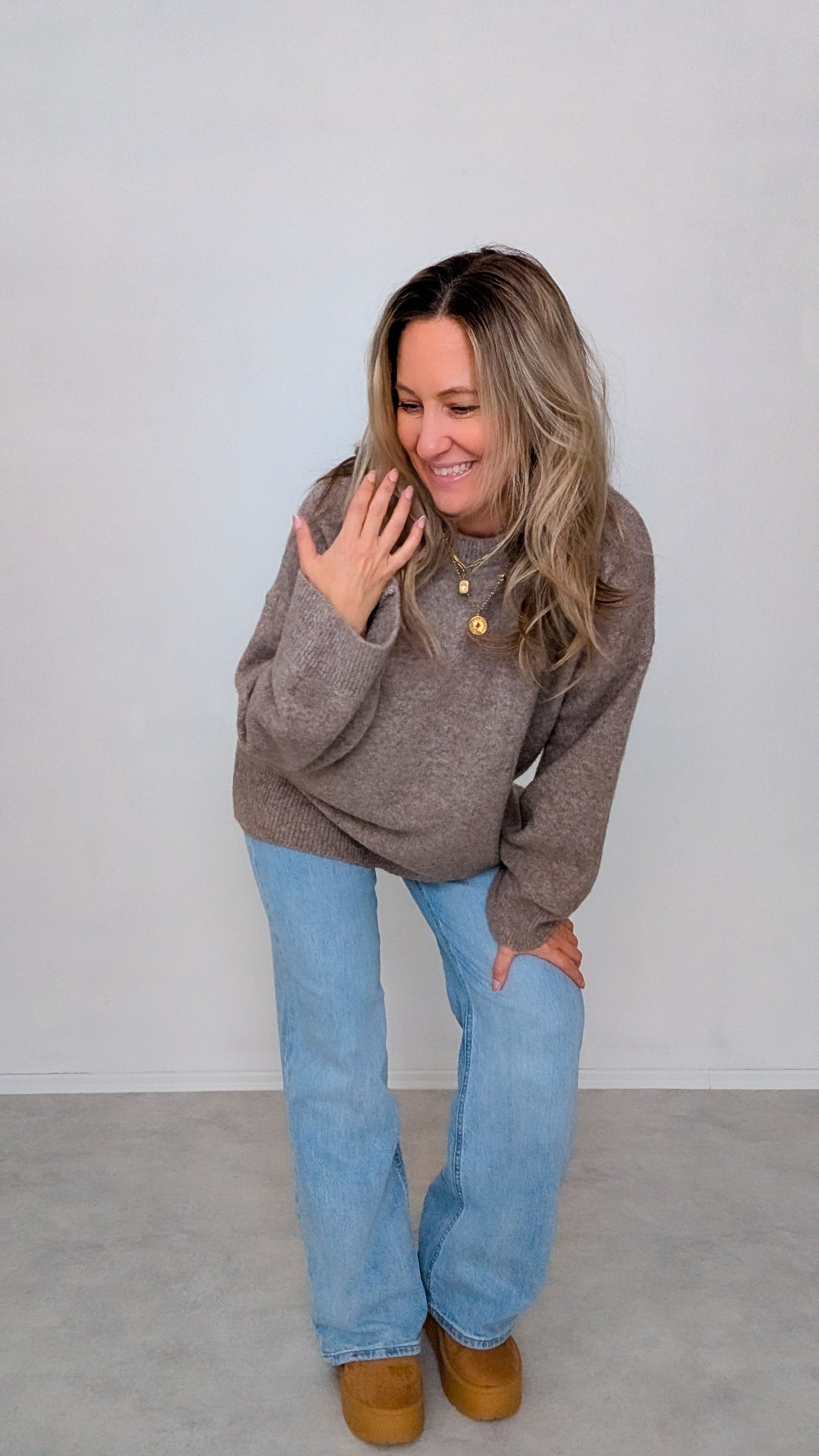 Pullover taupe