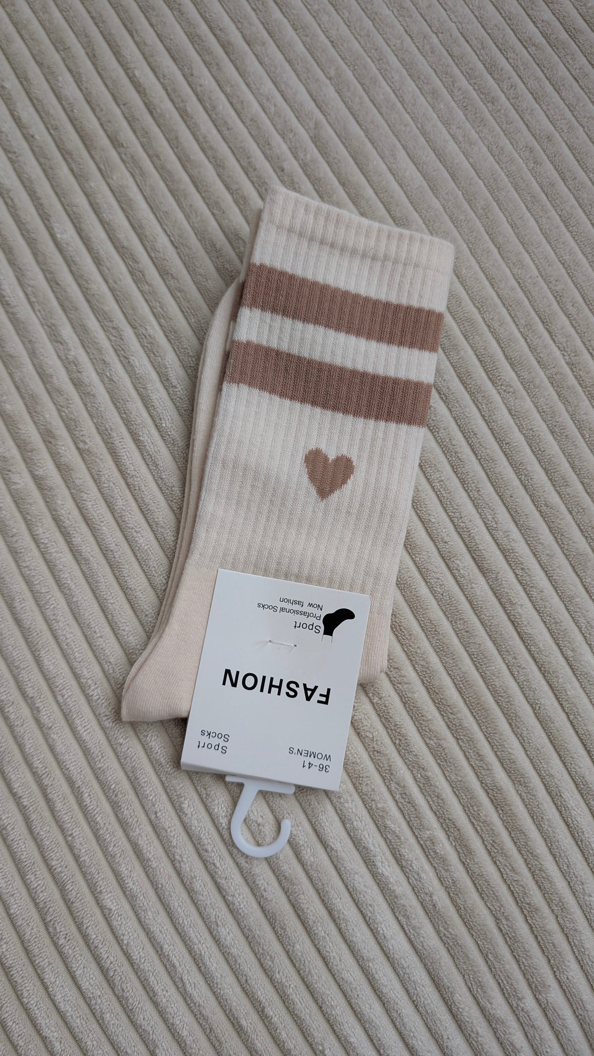 Socken creme beige